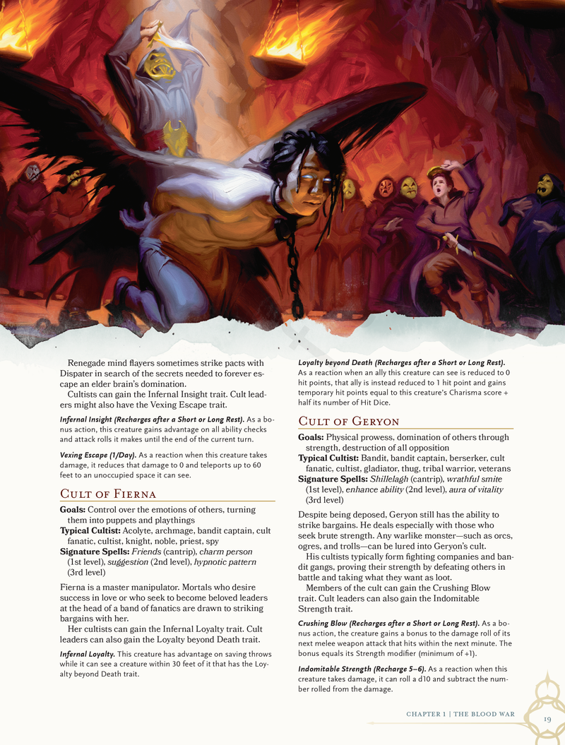 Illustration for article titled Get a Downright Demonic Look at the Devils and Cults You'll Encounter in Dungeons & Dragons' New Sourcebook